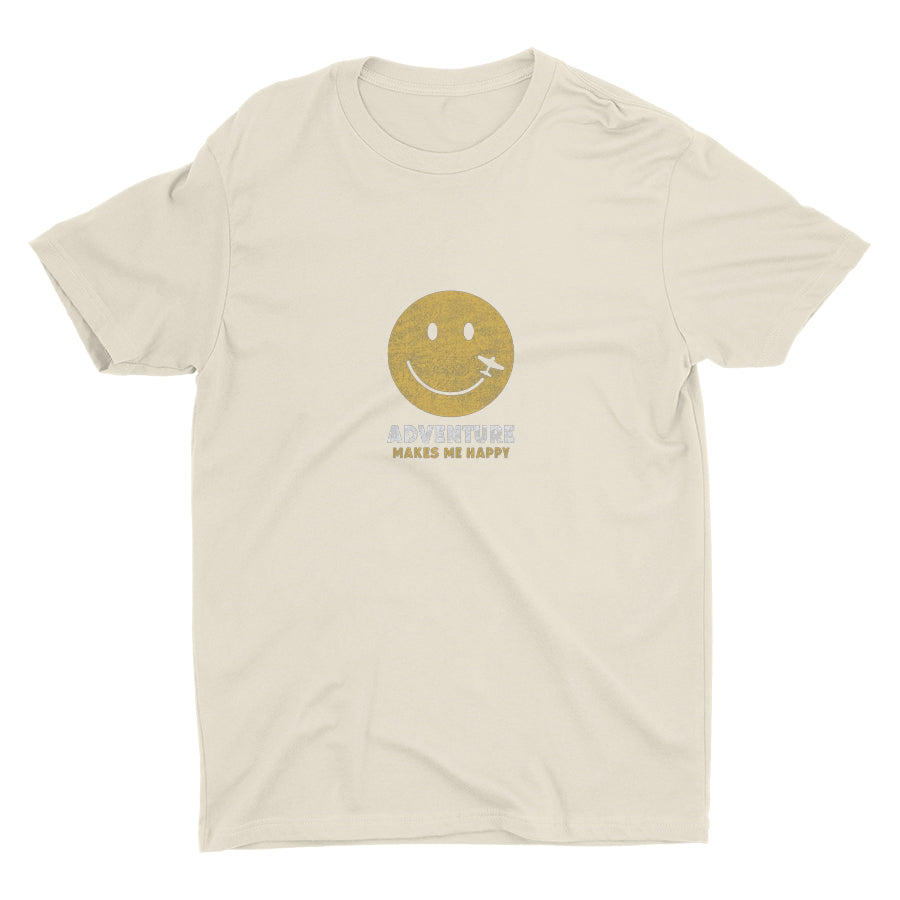 Adventure Makes Me Happy  Cotton Tee