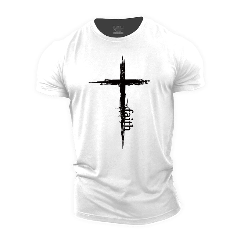 Cross Faith Cotton Men's T-Shirts