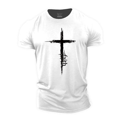Cross Faith Cotton Men's T-Shirts