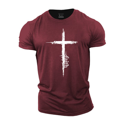 Cross Faith Cotton Men's T-Shirts