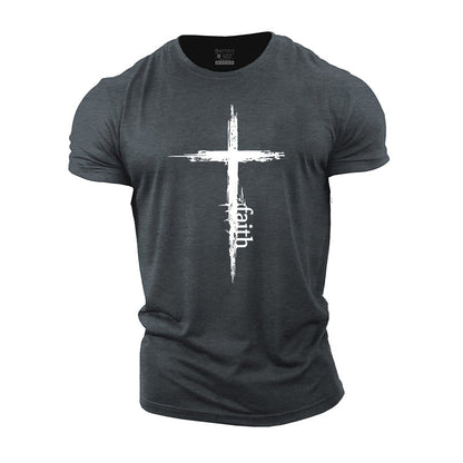 Cross Faith Cotton Men's T-Shirts