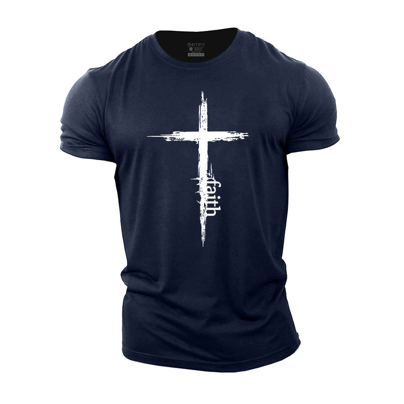 Cross Faith Cotton Men's T-Shirts