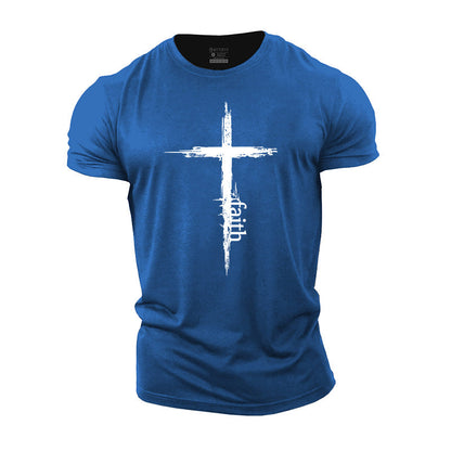 Cross Faith Cotton Men's T-Shirts