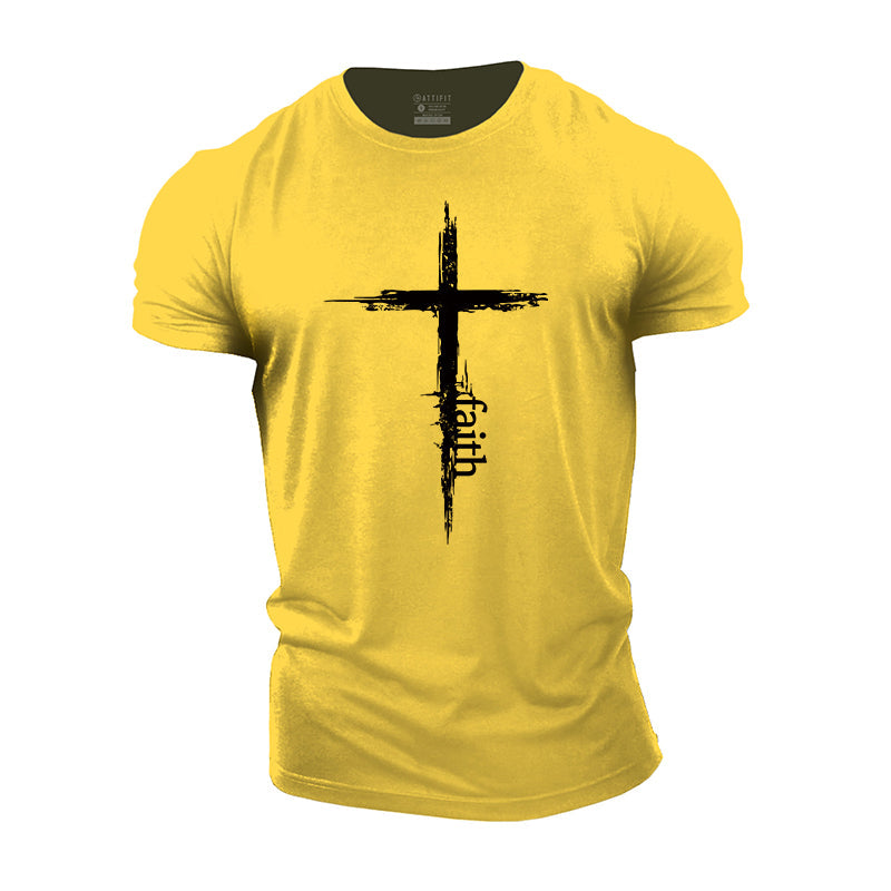 Cross Faith Cotton Men's T-Shirts