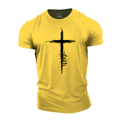 Cross Faith Cotton Men's T-Shirts