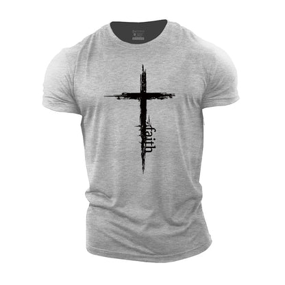 Cross Faith Cotton Men's T-Shirts