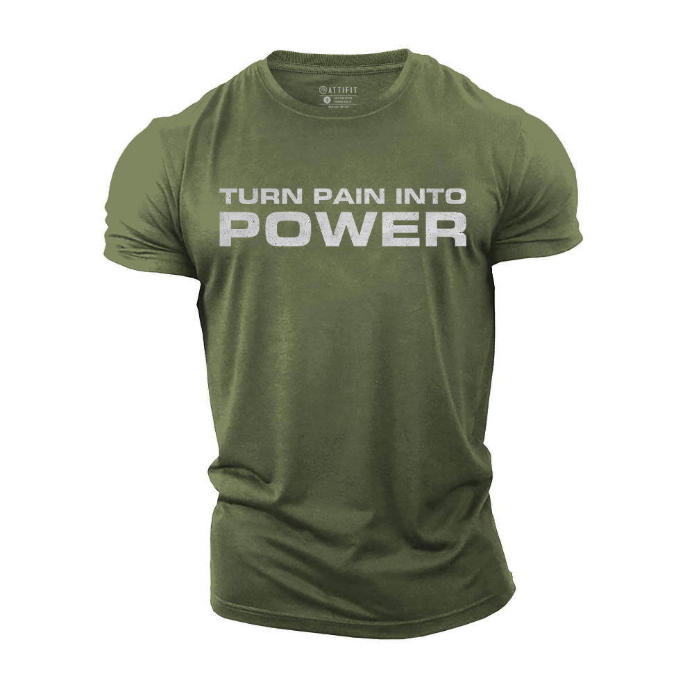 Turn Pain Into Power Cotton T-Shirt