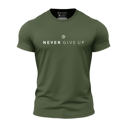 Never Give Up Athletic T-Shirt