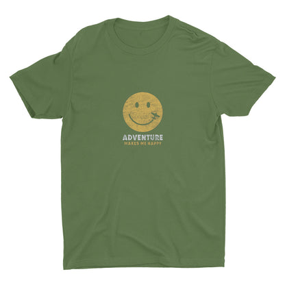 Adventure Makes Me Happy  Cotton Tee
