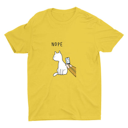 "TAKE A PHOTO PLEASE" "NOPE" Cotton Tee