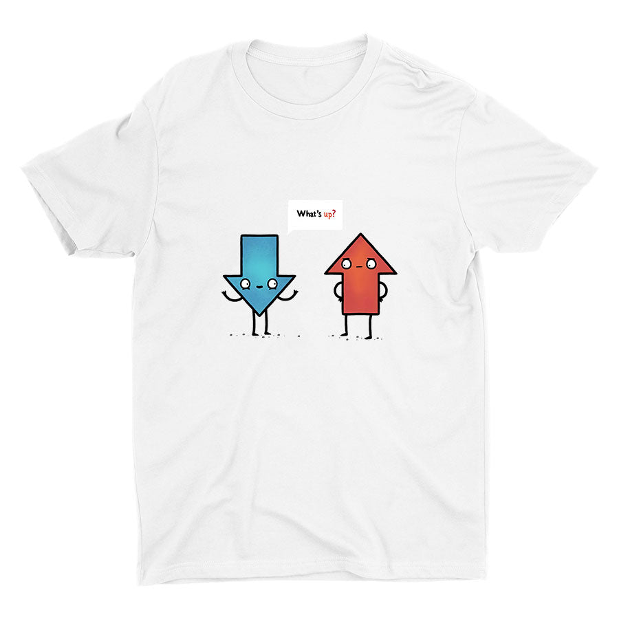 "WHAT′S UP" Cotton Tee
