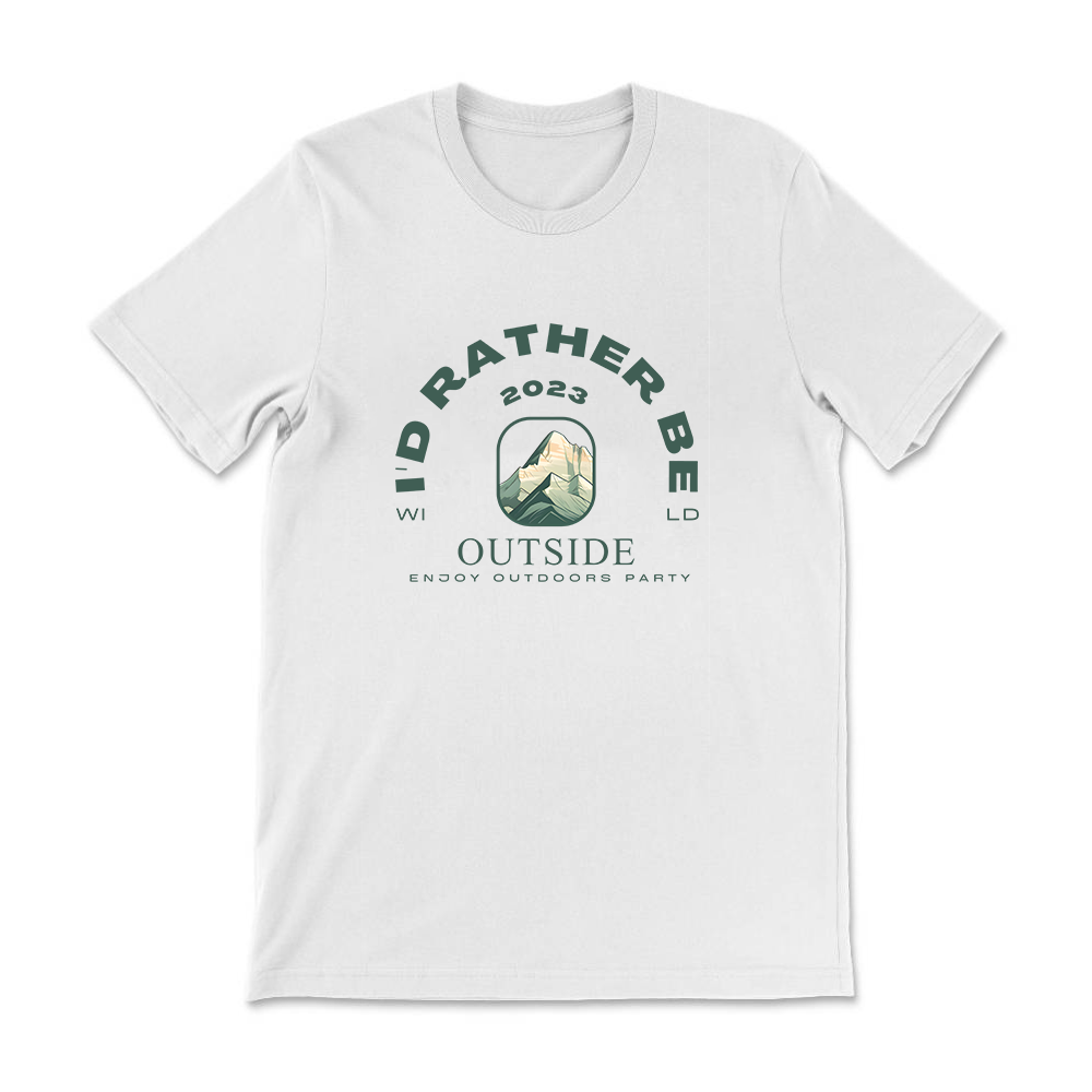 I’d Rather Be Outside Cotton Tee