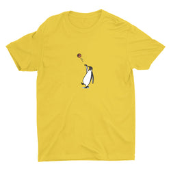 A penguin throwing a basketball Cotton Tee
