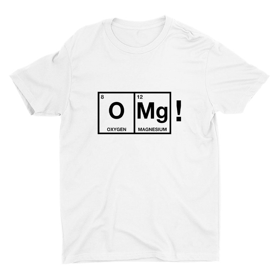 "O MG" Funny Print Cotton Tee